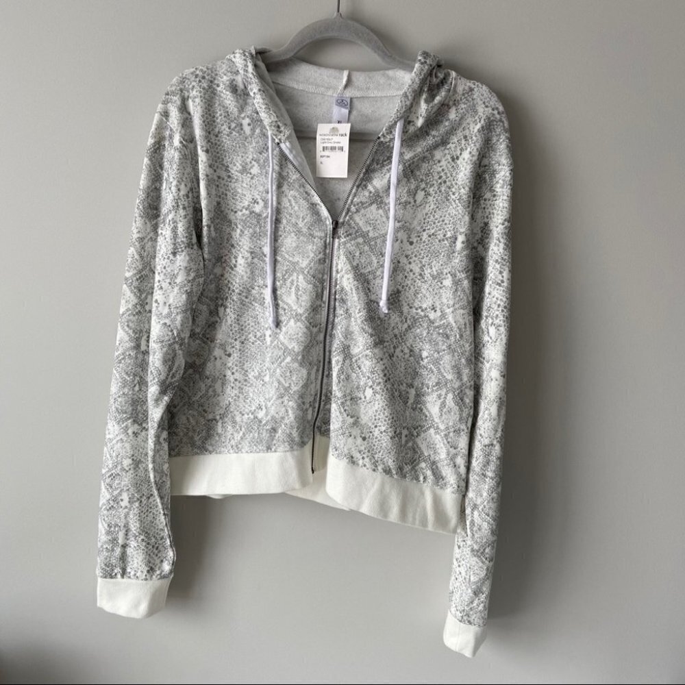 NWT Alternative Cropped Zip  Lounge Hoodie